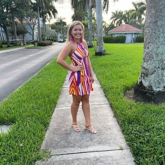 Boogie Halter Mini Dress - Picture 2 of 5